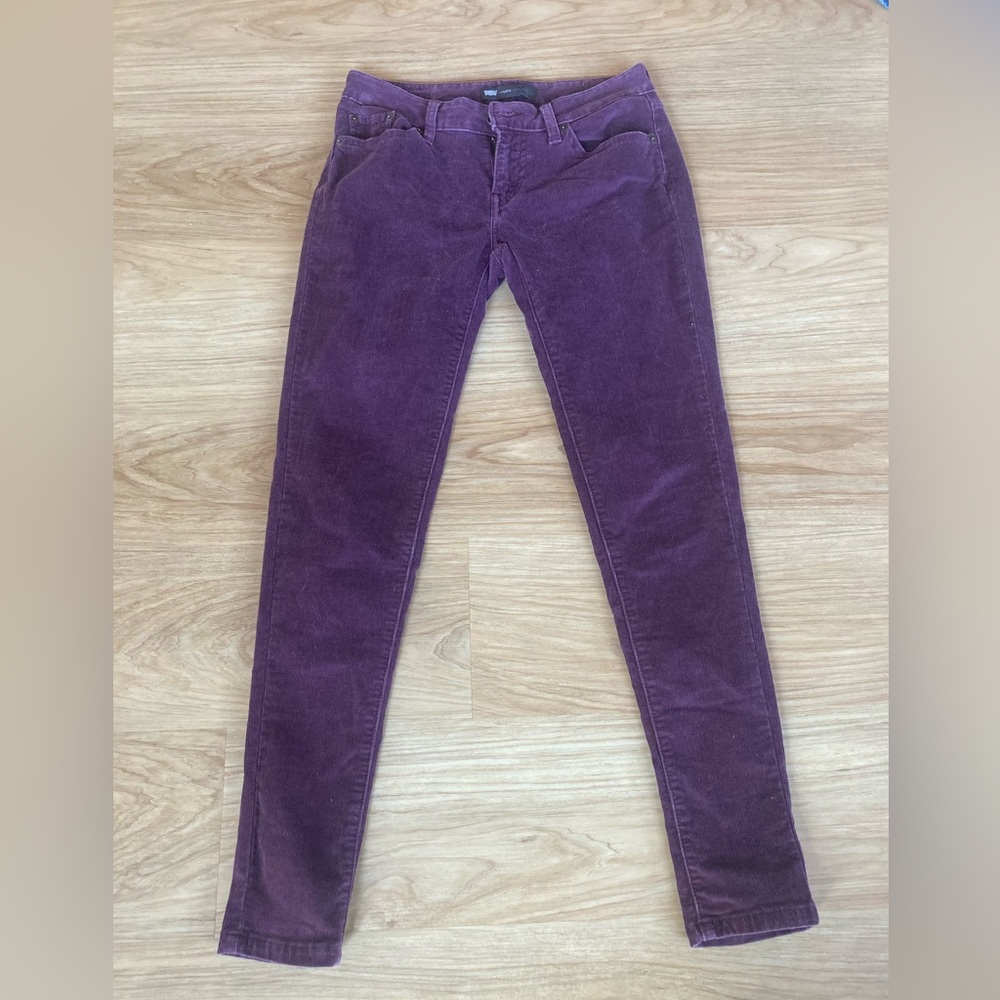 Purple Corduroy Levi Jeans size 6